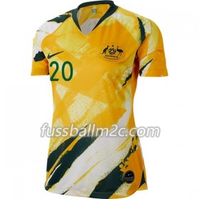 Fußballtrikots Australien Sam Kerr 20 Heim Trikotsatz Frauen-Weltmeisterschaft 2019